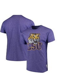 Retro Brand Original Purple Lsu Tigers School Logo Mock Twist T Shirt In Heather Purple At Nordstrom