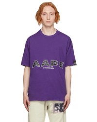 AAPE BY A BATHING APE Purple Bandana T Shirt
