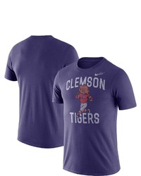 Nike Purple Clemson Tigers Old School Mascot Tri Blend T Shirt At Nordstrom