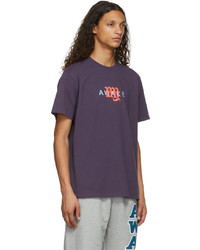 Awake NY Purple College Logo T Shirt