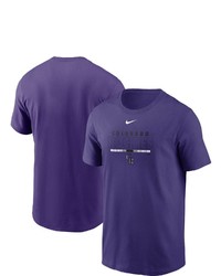 Nike Purple Colorado Rockies Color Bar T Shirt