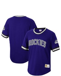 Mitchell & Ness Purple Colorado Rockies Cooperstown Collection Wild Pitch Jersey T Shirt