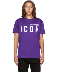 DSQUARED2 Purple Icon Cool T Shirt