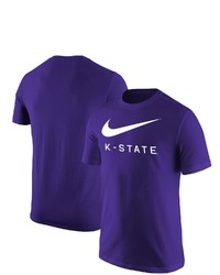 Nike Purple Kansas State Wildcats Big Swoosh T Shirt