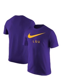 Nike Purple Lsu Tigers Big Swoosh T Shirt