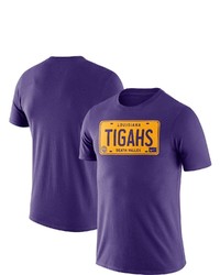 Nike Purple Lsu Tigers Plate T Shirt