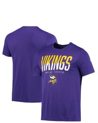 New Era Purple Minnesota Vikings Combine Authentic Big Stage T Shirt