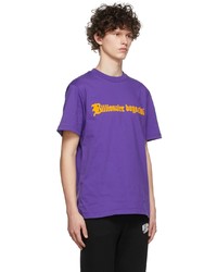 Billionaire Boys Club Purple Old English T Shirt