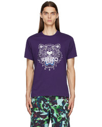 Kenzo Purple Tiger Classic T Shirt