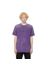 Off-White Purple Vintage Logo T Shirt