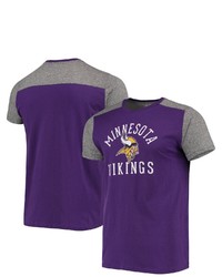 Majestic Threads Purplegray Minnesota Vikings Field Goal Slub T Shirt