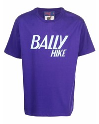 Bally Slogan Print Organic Cotton T Shirt