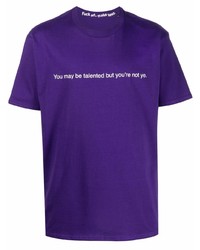 F.A.M.T. Slogan Print Short Sleeved T Shirt