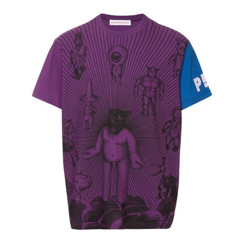 Walter Van Beirendonck - Sun Short Sleeve T-Shirt in Purple Walter