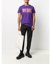 Diesel T Diego Logo Cotton T Shirt