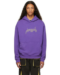 Violet Print Fleece Hoodie