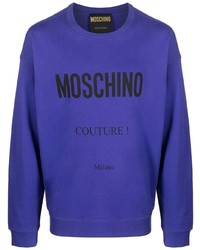 Violet Print Fleece Sweatshirt