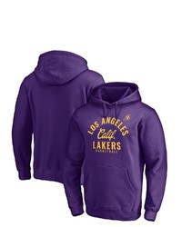 FANATICS Branded Purple Los Angeles Lakers Post Up Hometown Collection Pullover Hoodie