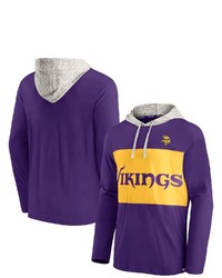 FANATICS Branded Purple Minnesota Vikings Long Sleeve Hoodie T Shirt