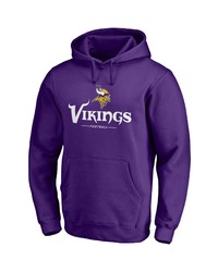 FANATICS Branded Purple Minnesota Vikings Team Lockup Pullover Hoodie