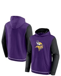 FANATICS Branded Purpleblack Minnesota Vikings Block Party Pullover Hoodie