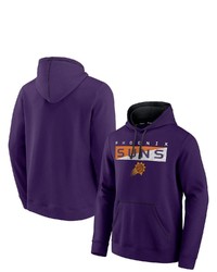 FANATICS Branded Purpleblack Phoenix Suns Split The Crowd Pullover Hoodie