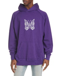 Needles Butterfly Graphic Oversize Hoodie