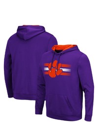 Colosseum Purple Clemson Tigers Lighthouse Pullover Hoodie