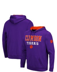 Colosseum Purple Clemson Tigers Sunrise Pullover Hoodie At Nordstrom