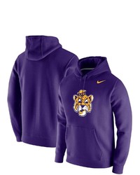 Nike Purple Lsu Tigers Vintage School Logo Pullover Hoodie