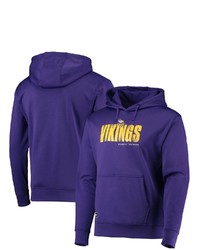 New Era Purple Minnesota Vikings Combine Authentic Hard Hash Pullover Hoodie