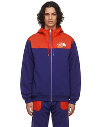 Gucci Purple Red The North Face Edition Paneled Logo Hoodie