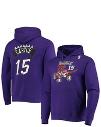Mitchell & Ness Vince Carter Purple Toronto Raptors Hardwood Classics Name Number Pullover Hoodie At Nordstrom