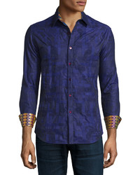 Violet Print Long Sleeve Shirt