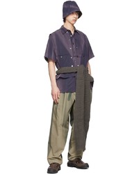 Jiyong Kim Purple Tencel Shirt