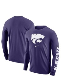 Nike Purple Kansas State Wildcats Team Lockup 2 Hit Long Sleeve T Shirt At Nordstrom