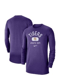 Nike Purple Lsu Tigers Textured Long Sleeve T Shirt At Nordstrom