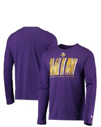 New Era Purple Minnesota Vikings Combine Authentic Static Abbreviation Long Sleeve T Shirt At Nordstrom