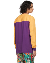 Gucci Purple The North Face Edition Logo Long Sleeve T Shirt
