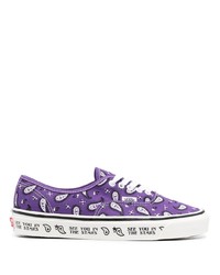 Violet Print Low Top Sneakers