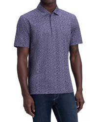 Bugatchi Ooohcotton Tech Geometric Short Sleeve Button Up Shirt In Orchid At Nordstrom