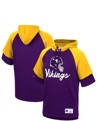 Mitchell & Ness Purple Minnesota Vikings Home Advantage Raglan Short Sleeve Pullover Hoodie At Nordstrom