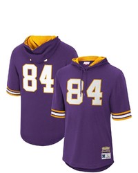 Mitchell & Ness Randy Moss Purple Minnesota Vikings Retired Player Mesh Name Number Hoodie T Shirt