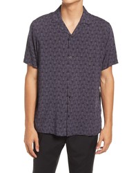 Open Edit Button Up Shirt In Purple  Black Deco Geo At Nordstrom