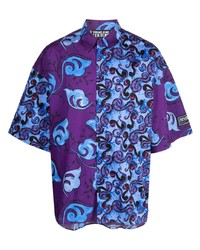 VERSACE JEANS COUTURE Graphic Print Short Sleeve Shirt