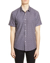 Vince Camuto Slim Fit Short Sleeve Button Up Shirt