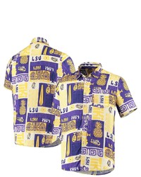 FOCO Yellow Lsu Tigers Tiki Button Up T Shirt At Nordstrom