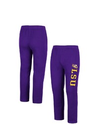 Colosseum Purple Lsu Tigers Fleece Pants