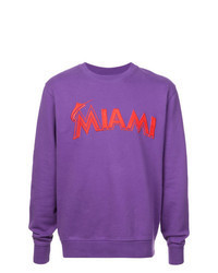 Violet Print Sweatshirt