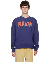 Marni Blue Cutout Sweatshirt